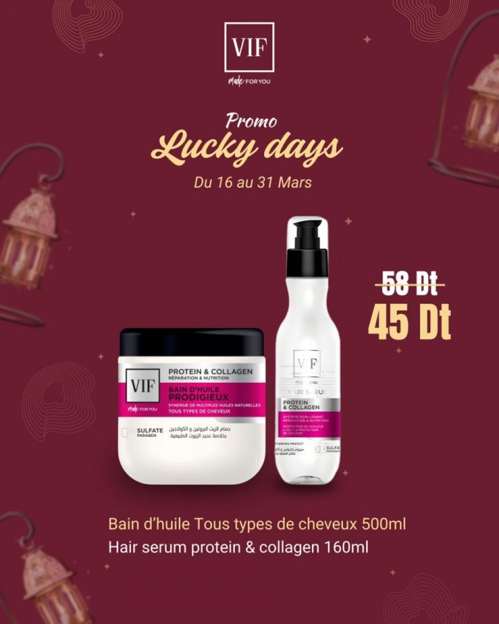 Pack Bain D'Huiles Tous Types De Cheveux 500 ml - Hair Serum160 ml