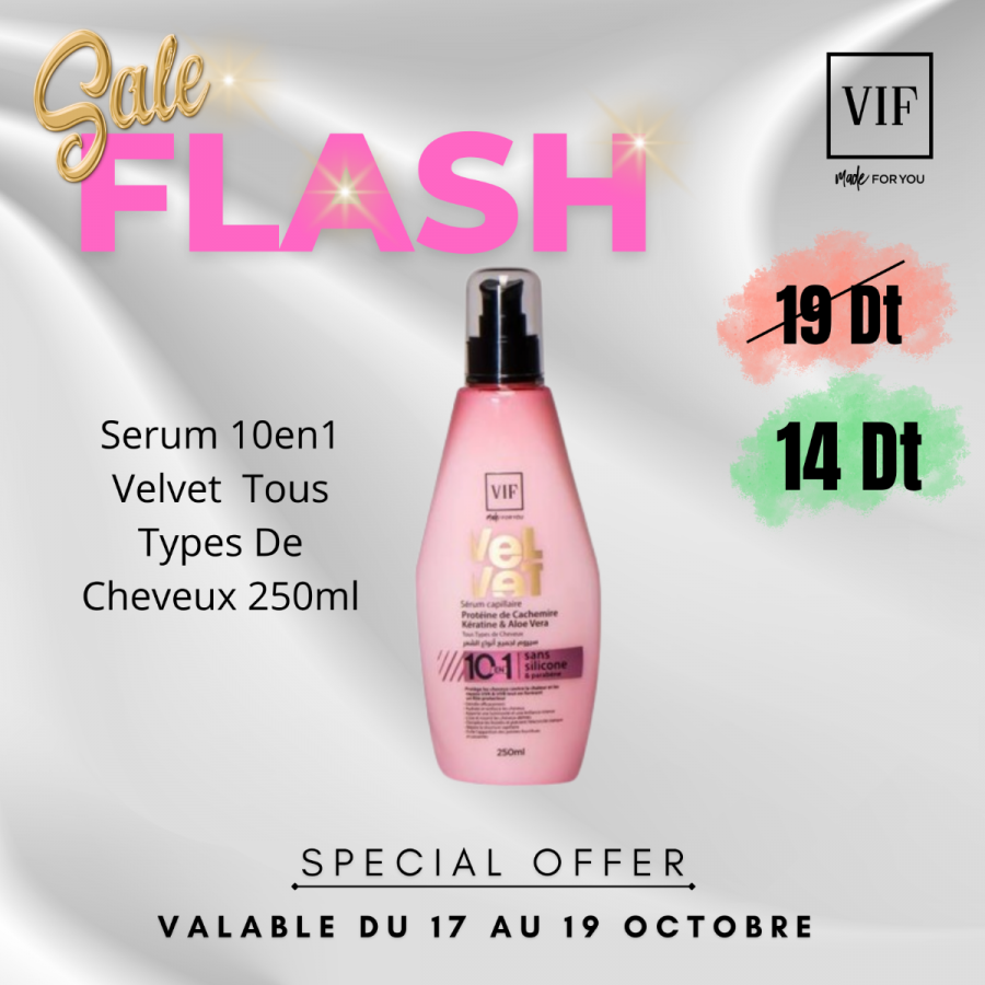 Serum 10en1 Velvet Tous Types De Cheveux 250ml