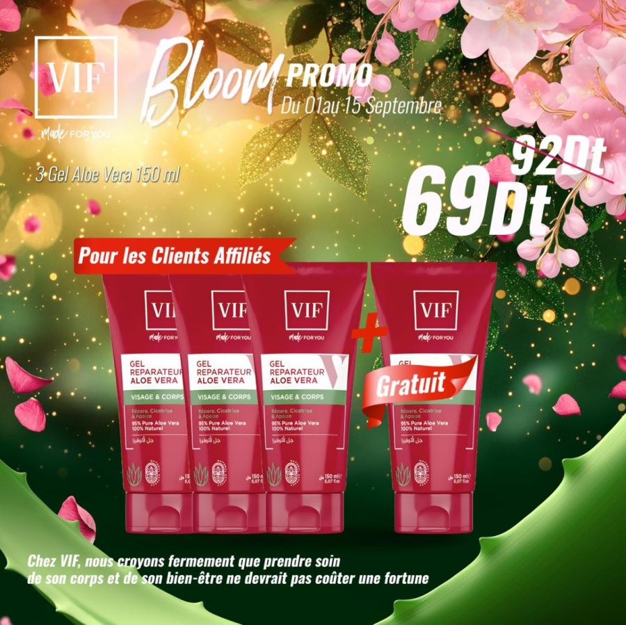 Pack de 4 Gel aloevera 150ml