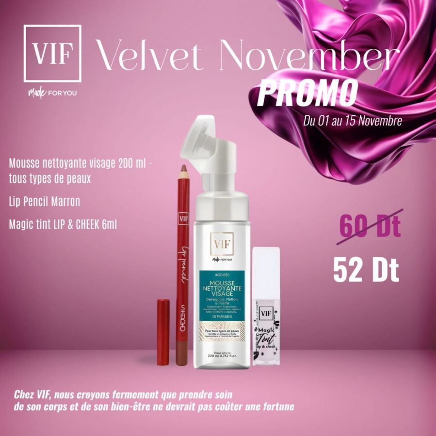 Pack Mousse nettoyante - Lip pencil marron - Magic tint