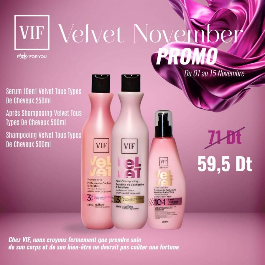 Pack velvet tout types de cheveux
