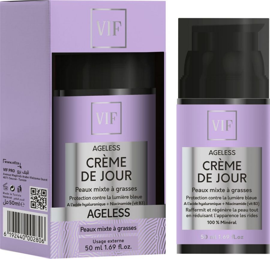 Ageless creme de jour peaux mixte à grasses 50ml