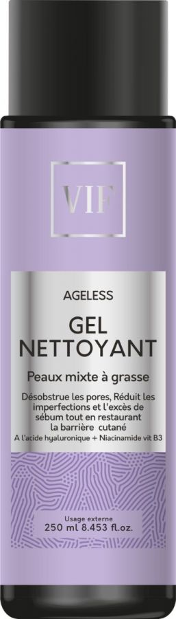 Ageless gel nettoyant peaux mixte à grasses 250ml