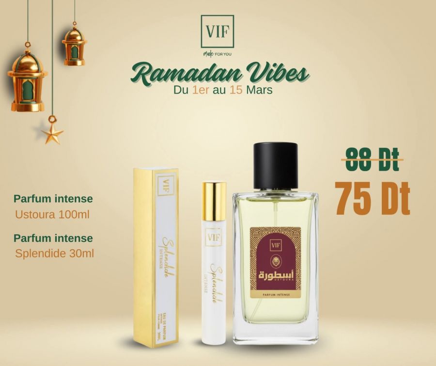 Pack Parfum Ustoura 100ml - Parfum intense Splendide 30ml