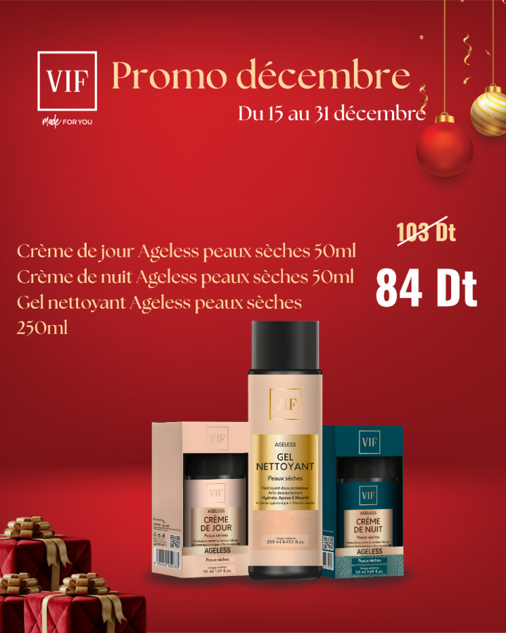 Pack AGELESS soins pour visage peaux sèches