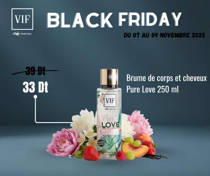 Brume de corps et cheveux Pure Love 250 ml