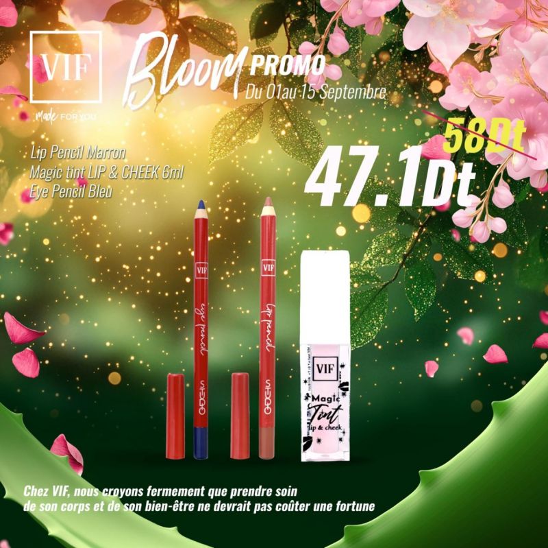 Pack Magic tint & cheek - Lip pencil marron - Eye pencil bleu