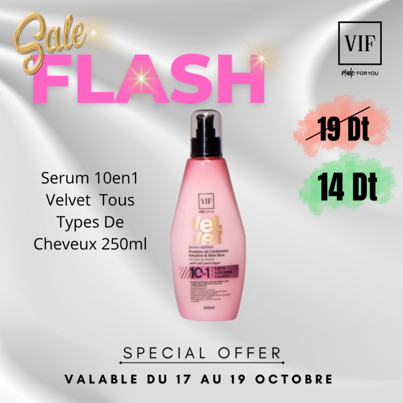 Serum 10en1 Velvet Tous Types De Cheveux 250ml