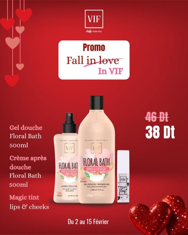 Pack Floral gel douche + creme - Magic tint