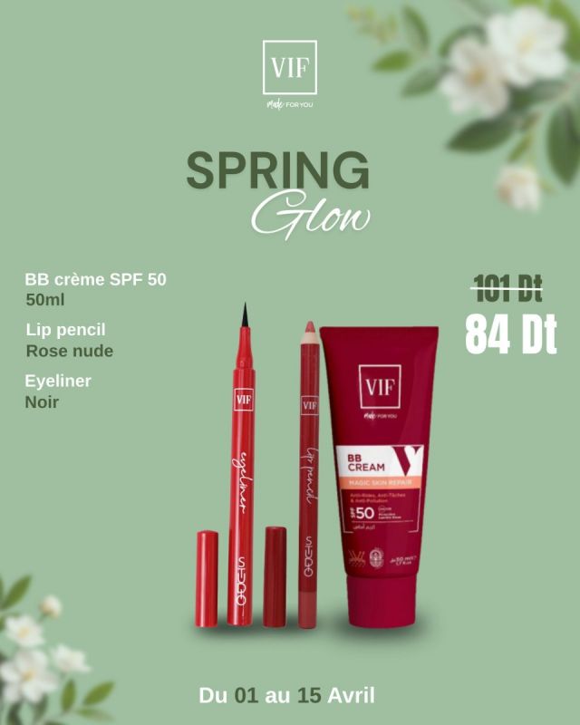 Pack BB Crème SPF 50 - Lip Pencil Rose Nude - Eyeliner Noir