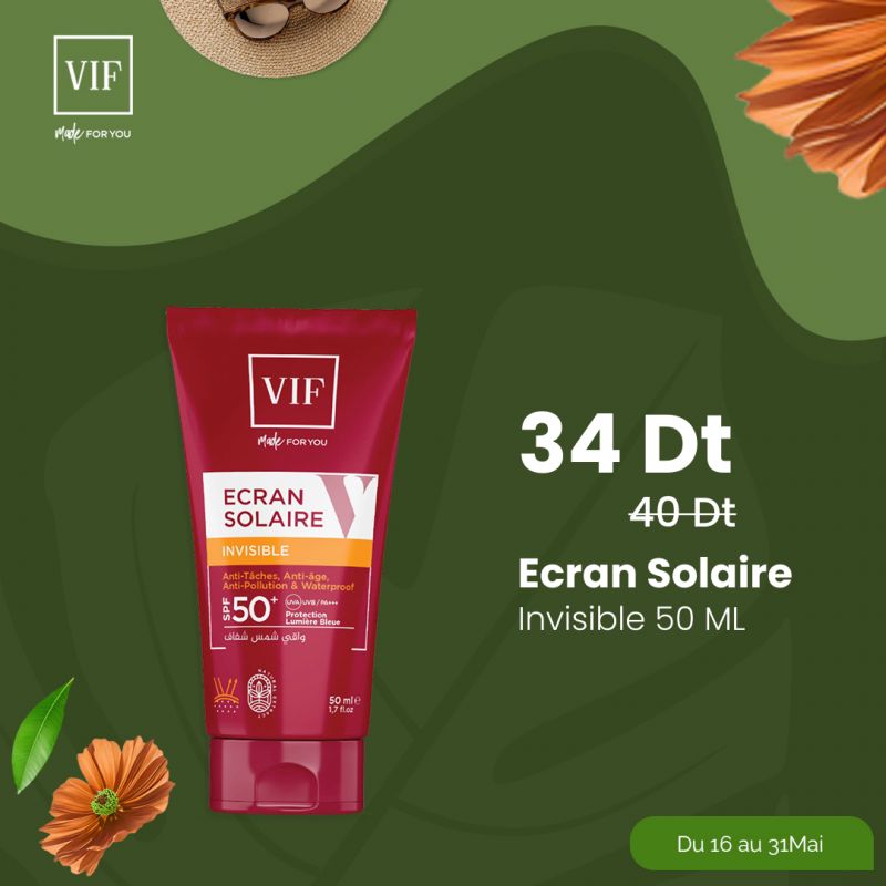 Ecran solaire invisible SPF 50+