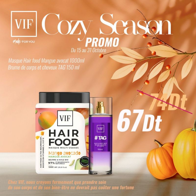 Pack Hair Food Mangue avocat - Brume corps cheveux Tag