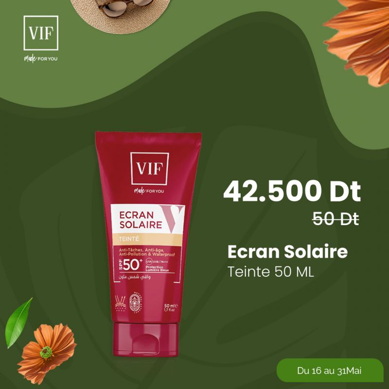 Ecran solaire teinté SPF 50+