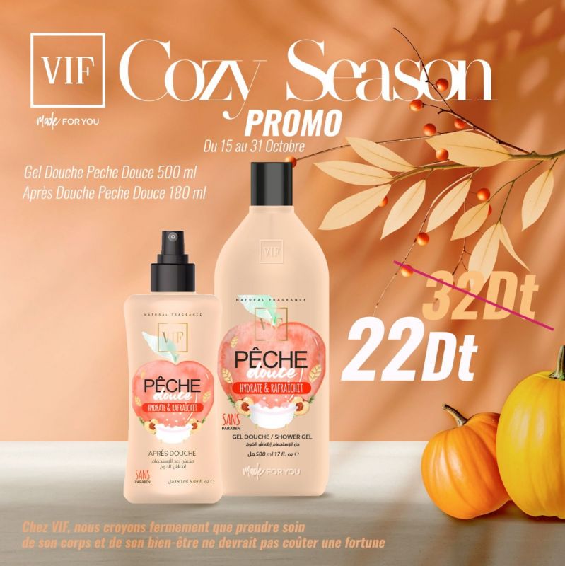 Pack Gel douche Peche 500ml - Apres douche peche