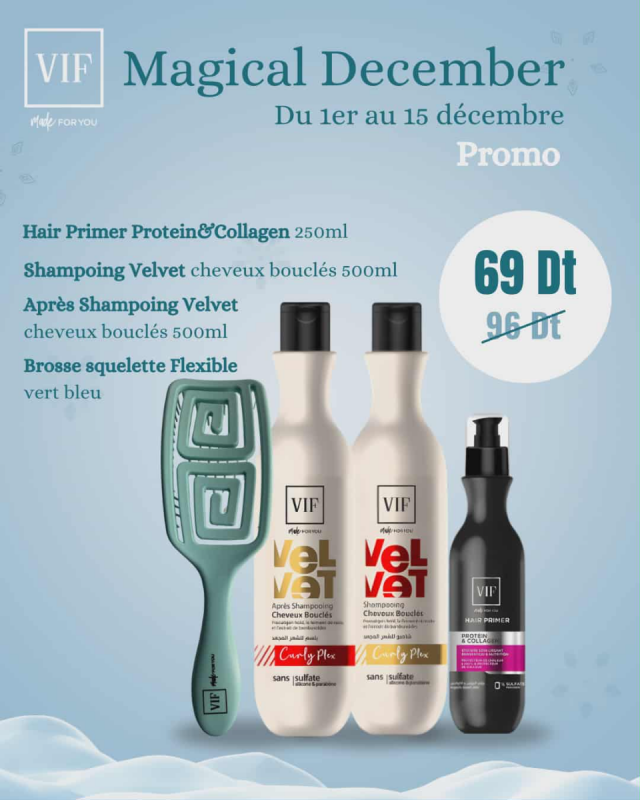 Pack Velvet cheveux boucles 