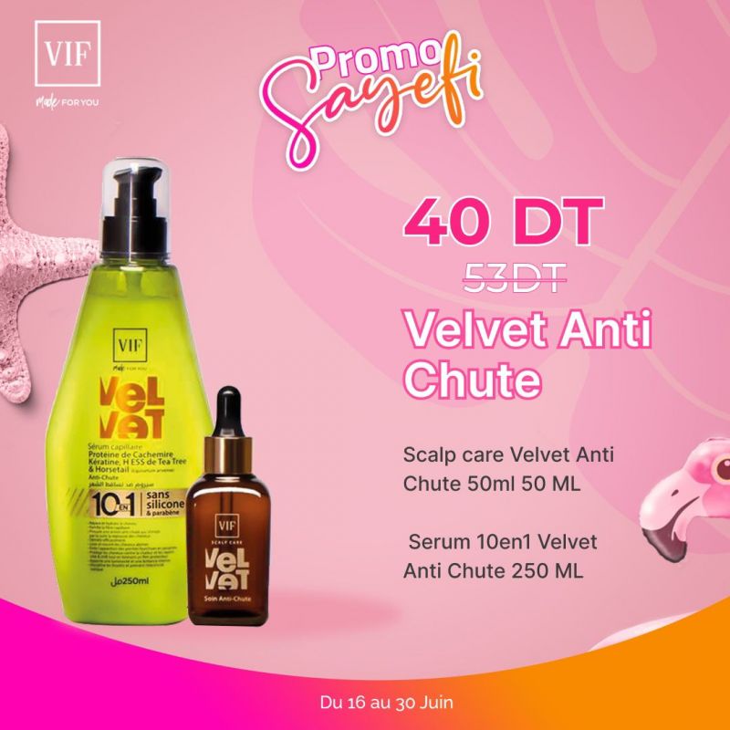 Pack Velvet AntiChute Scalp care 50ml - Serum 10en1