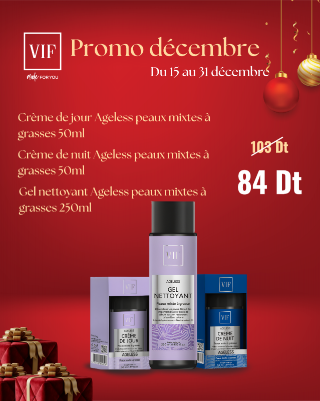 Pack AGELESS soins pour visage peaux mixtes à grasses