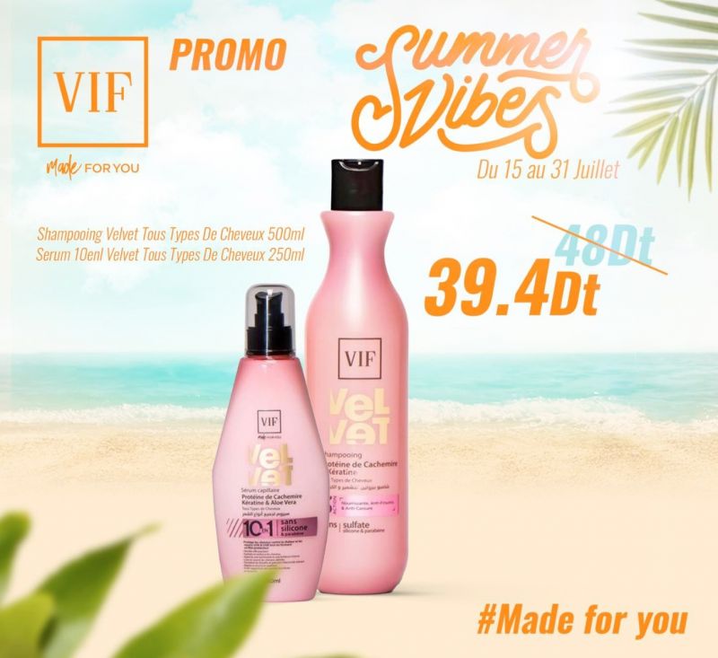 Pack VelVet Tous types de cheveux - Shampoing - Serum 10en 1 